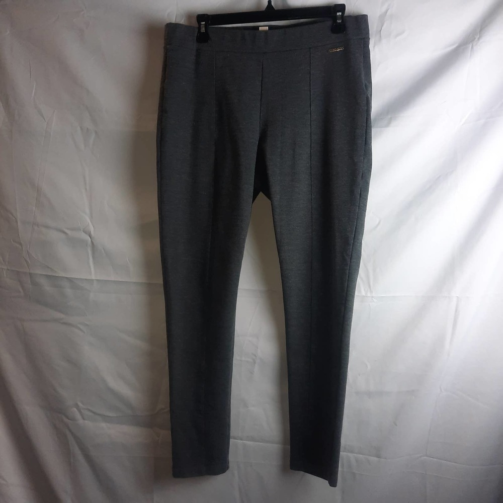 Michael Michael Kors Gray pull on elastic waist stretchy casual dressy pants LG